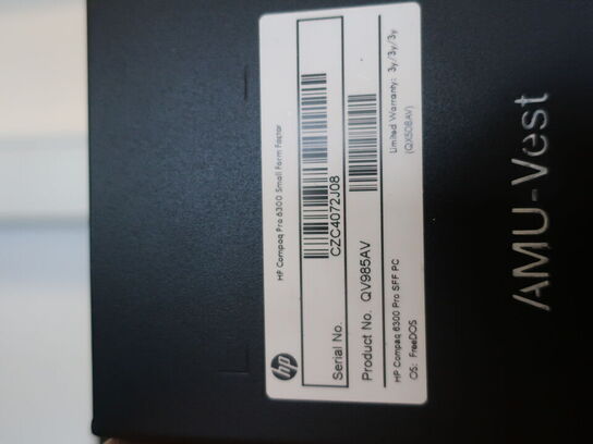 HP 22" skærm m. tastatur L2208w (PC medfølger ikke)