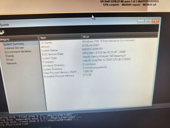 Skærm 22" m. tastatur HP L2206w (PC medfølger ikke)