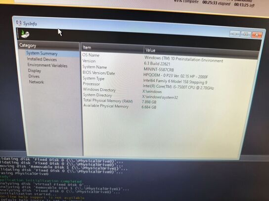 Skærm 22" m. tastatur HP L2206w (PC medfølger ikke)