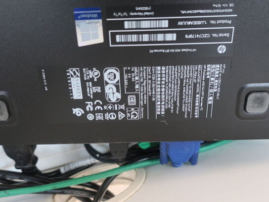 HP 22" skærm L2208w (PC medfølger ikke)