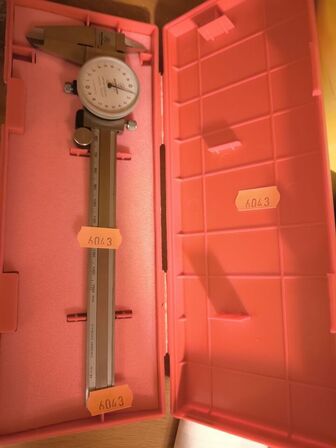 Skydelære med måleur MITUTOYO