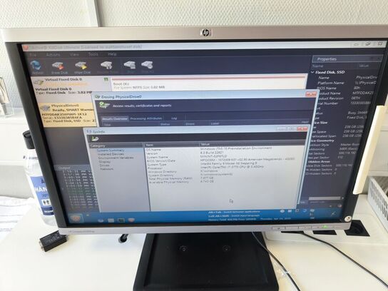 Skærm 22" m. tastatur HP L2206w (PC medfølger ikke)