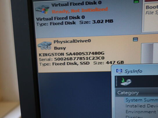 HP 22" skærm m. tastatur L2208w (PC medfølger ikke)