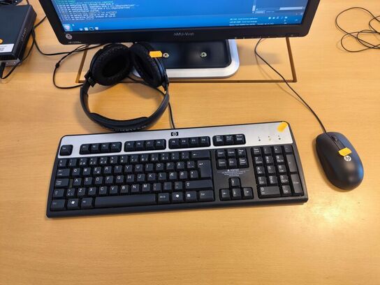 Skærm 22" m. tastatur HP L2206w (PC medfølger ikke)