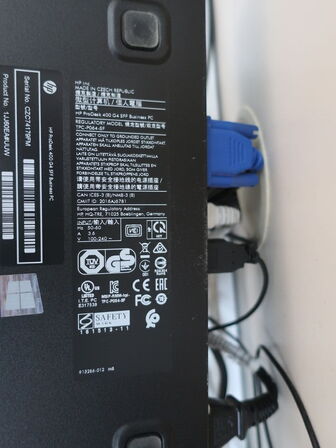 HP 22" skærm L2208w (PC medfølger ikke)