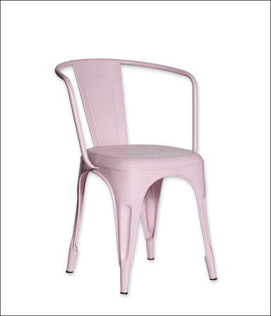 96 stk. Industrielle jernstole med armlæn