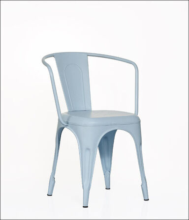 96 stk. Industrielle jernstole med armlæn