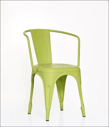 96 stk. Industrielle jernstole med armlæn