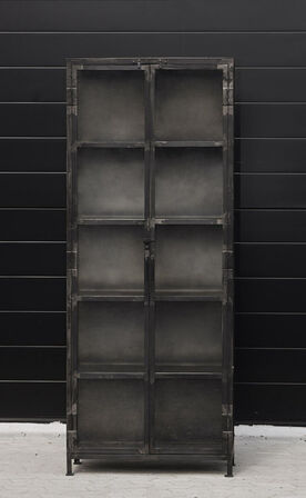 Nyt Vitrineskab RAW oxideret jern