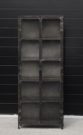 Nyt Vitrineskab RAW oxideret jern