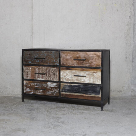 Ny COLOR kommode med 6 skuffer