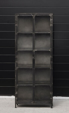 Nyt Vitrineskab RAW oxideret jern