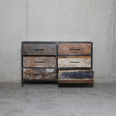 Ny COLOR kommode med 6 skuffer