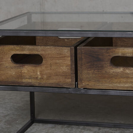 Nyt SOFABORD GLAS-JERN