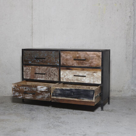 Ny COLOR kommode med 6 skuffer