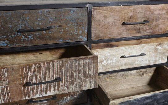 Ny COLOR kommode med 6 skuffer