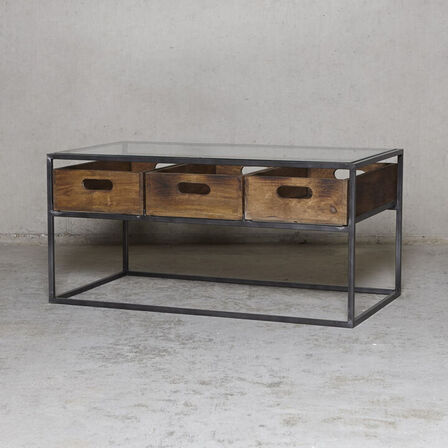 Nyt SOFABORD GLAS-JERN