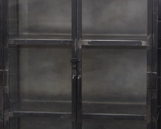 Nyt Vitrineskab RAW oxideret jern