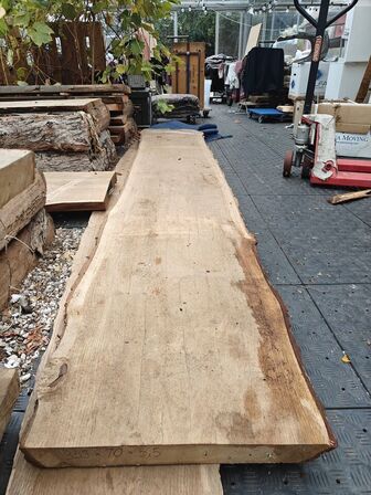 1 stk. Egetræsplanke str. 353 x 70 x 5,5