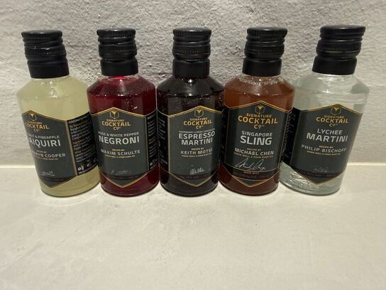 120 stk. Færdigblandet cocktails - Signature cocktails