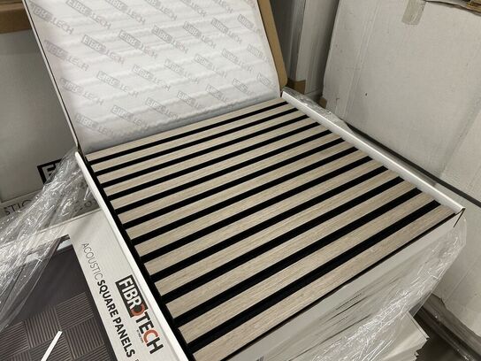 Akustikpanel 8stk (4 pakker) GREY OAK 52x52cm