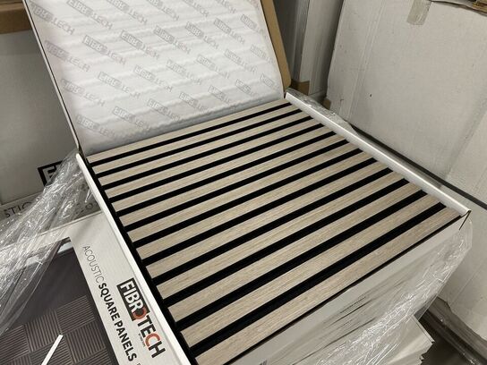 Akustikpanel 12stk (6 pakker) GREY OAK 52x52cm