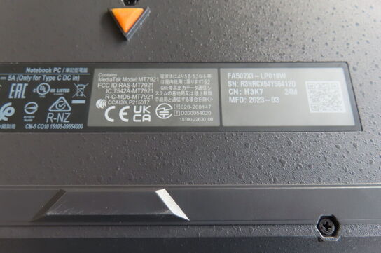 Bærbar computer ASUS FA507