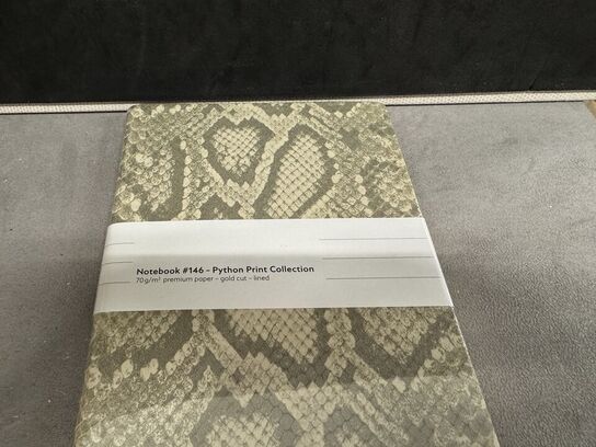 5 stk. Notebook MONTBLANC PYTHON PRINT, ROCCIA