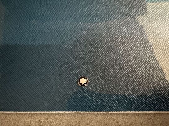 2 stk. Notebook  MONTBLANC PETROL BLUE