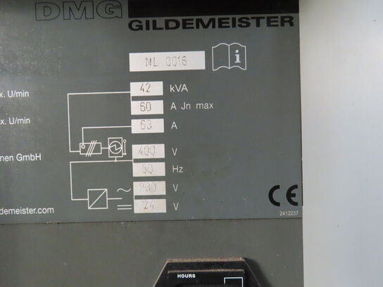 CNC drejebænk, fabr. GILDEMEISTER, type NEF 600 årg 2006