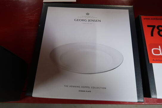 Georg Jensen Koppel Dinnerware hvid middagstallerken 27 cm