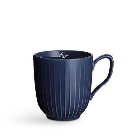 6 stk. Kähler Hammershøi fars dag-krus 2024 blå 33 cl