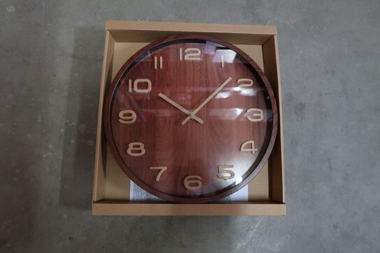 Vægur brun Ø30,5 cm