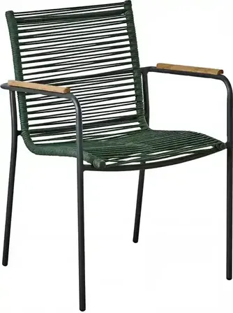 Havemøbelsæt med teak bord og stole ( bord og 4 stole )