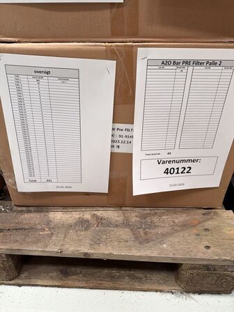 49 stk. A2O Bar Pre Filter AQUAPORIN Inside Varenr: 40122