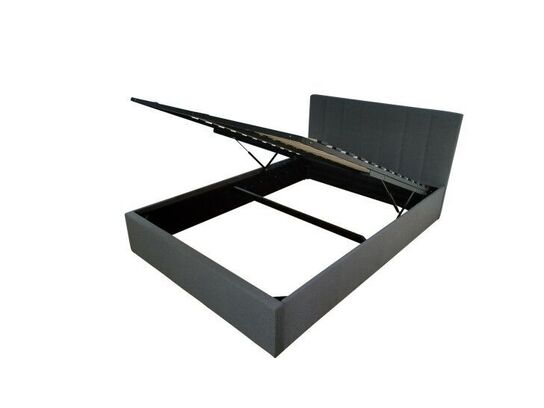 Seng med opbevaring/løftesystem og gavl ( mål 140 x 200)