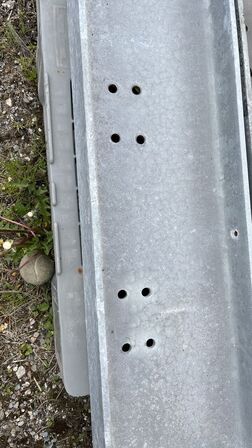 6 Stk. Galvaniserede Stålbjælker  type 304