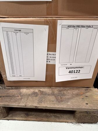 49 stk. A2O Bar Pre Filter AQUAPORIN Inside Varenr: 40122