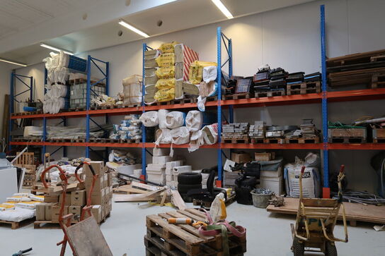 6 fag pallereoler uden indhold