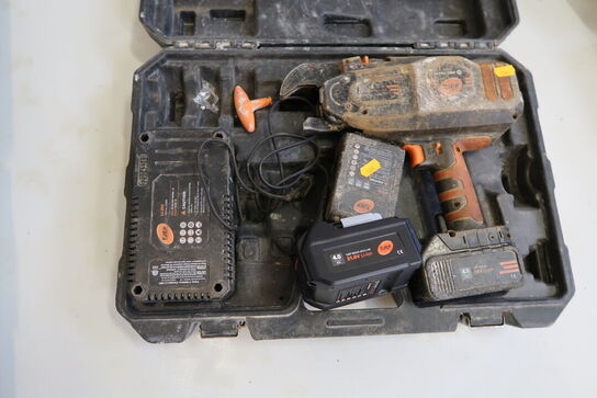 Akku bindemaskine TJEP ULTRA GRIP Med 3 stk. batterier og lader