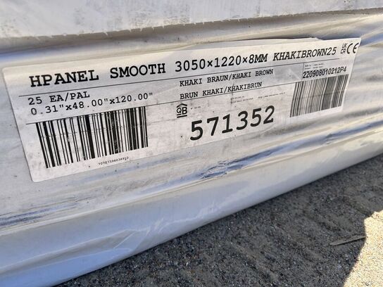 Hardie Panel Smooth Khakibrown 6stk