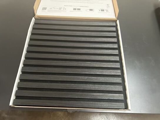 Akustikpanel 4stk (2 pakker) BLACK OAK 52x52cm