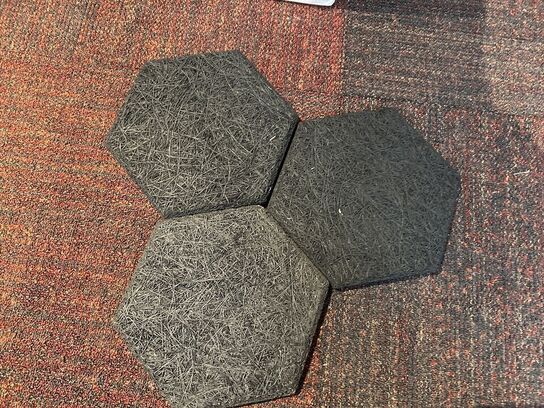 Fibrotech Hexagon Træbeton SORT 36stk
