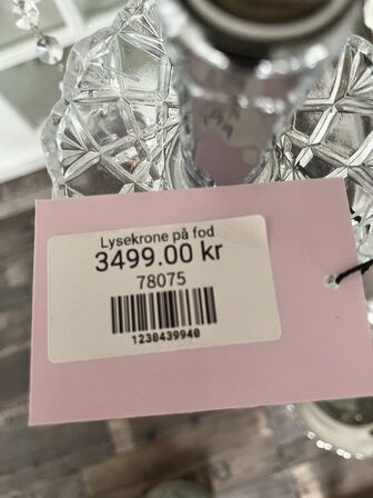 Lysekrone på fod
