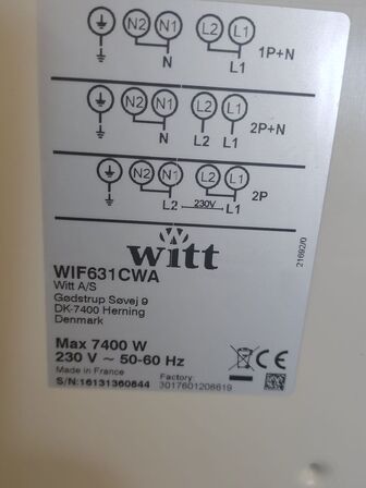 Kogeplade, brugt  WITT