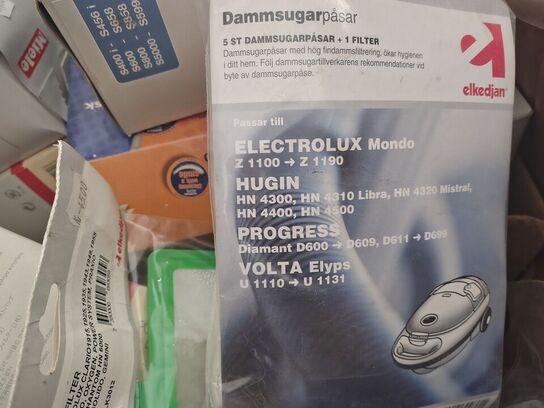 Støvsuger reservedele, ubrugt 
