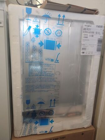 Integreret køleskab, ubrugt  WHIRLPOOL