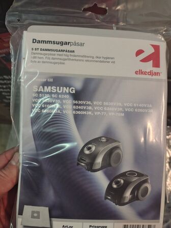 Parti støvsugerposer, mange varianter