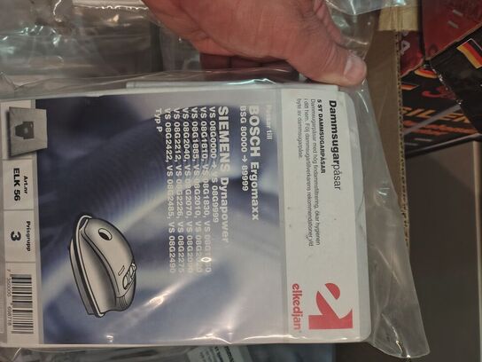 Parti støvsugerposer, mange varianter