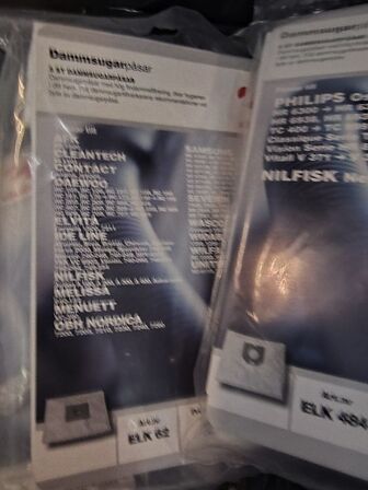 Parti støvsugerposer, mange varianter